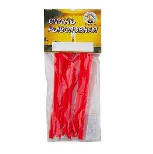 Кембрик флюоресц. 0,8*1,5 10 см (20 шт) красный