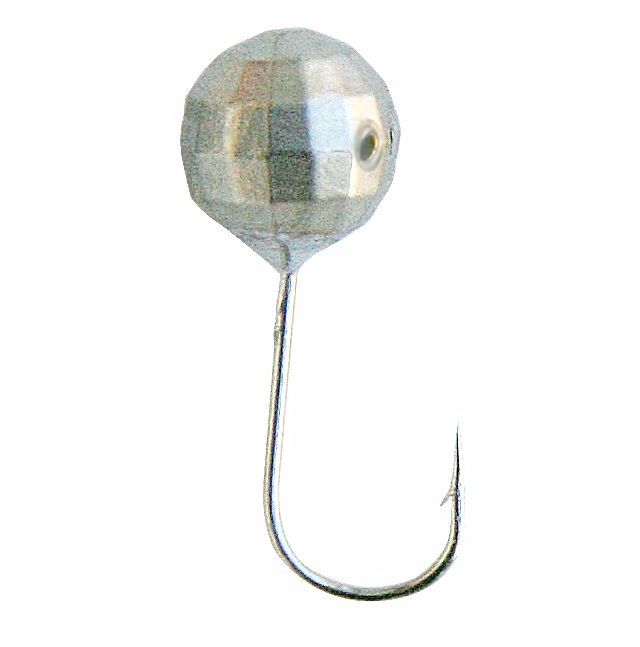 Мормышка W Spider Шар с отверст. мелк. грань 4,0 мм 0,50 гр. Sil