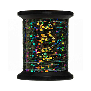 UNI Плоский люрекс UNI-Mylar #12 Holographic Black 3/64”
