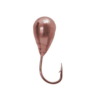 Мормышка W Spider Капля с отверст. 3,0 мм 0,37 гр. Cu