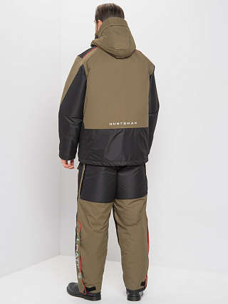 Костюм Huntsman Поплавок Siberia Floating , цв.хаки/черный,тк.Breathable, р.52-54/182-188