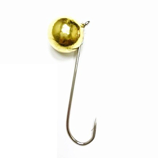 Мормышка вольфр. Шар с ушком 15 гр. (золото)