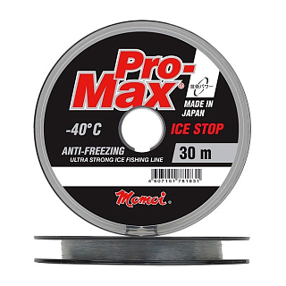 Леска Momoi Pro-Max Ice Stop 0,085 мм, 30 м, 0,9 кг, прозр. Barrier Pack