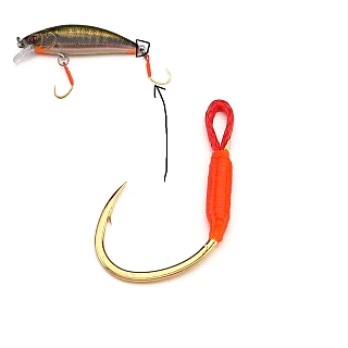 Крючки ассист HK02-B  для воблеров № 9 (10 шт)