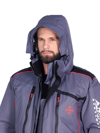 Костюм Huntsman Поплавок Siberia Floating , цв.серый/черный,тк.Breathable, р.44-46/3