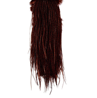 WHITING Петушиное седло Rooster SILVER Saddle Grizzly dyed Coachman BROWN