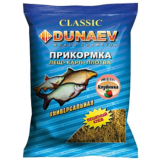 Прикормка "DUNAEV КЛАССИКА" 0.9кг Универсальная Клубника
