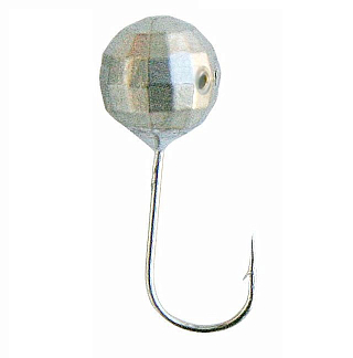 Мормышка W Spider Шар с отверст. мелк. грань 5,0 мм 1,10 гр. Sil