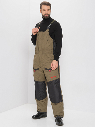 Костюм Huntsman Поплавок Siberia Floating , цв.хаки/черный,тк.Breathable, р.52-54/182-188