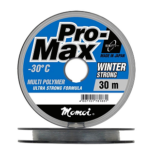 Леска Momoi Pro-Max Winter Strong 0,16 мм, 30 м, 3,3 кг, прозр. 