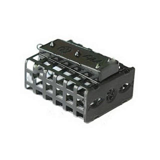 Кормушка прямоуг. крашенная с дном Лиман  80гр (ПР- 80 Zn\BL)