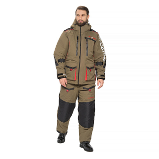 Костюм Huntsman Поплавок Siberia Floating , цв.хаки/черный,тк.Breathable, р.52-54/182-188