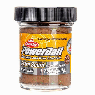 Berkley Паста форелевая плав. POWERBAIT EXTRA SCENT GLITTER  50 гр. Trout Pellet