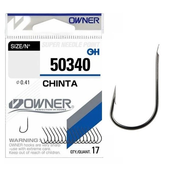 Одинарный крючок OWNER 50340-14, 17шт