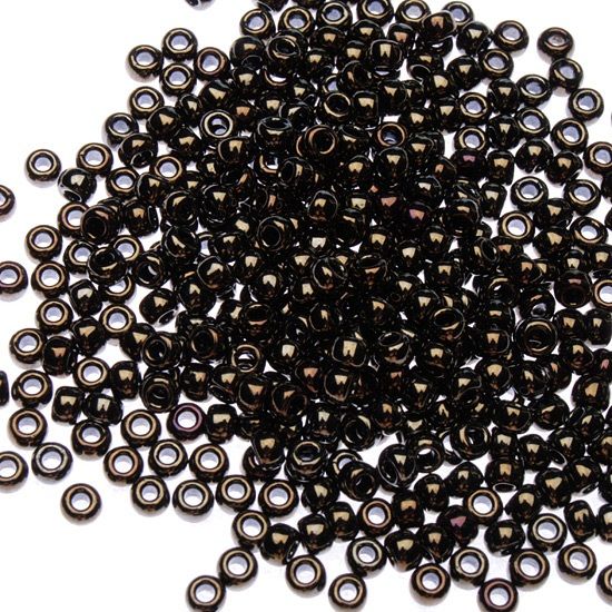 Дикая Речка Бисер калиброванный medium, 83 Black Gloss, 3гр.