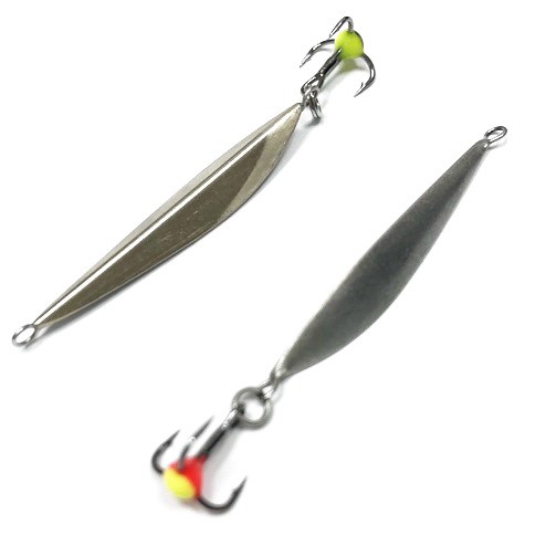 Зимняя блесна MF Ice Y Маропедка 45мм подвес мельхиор