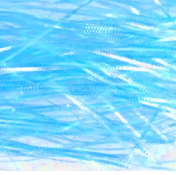 RiverLab Волокна синтетические плоские рифленые Flashabou Blue