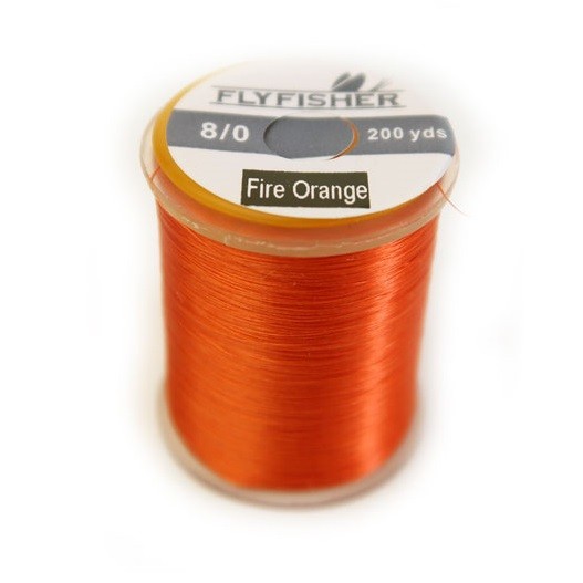 FLYFISHER Монтажная нить 8/0 180м FIRE ORANGE