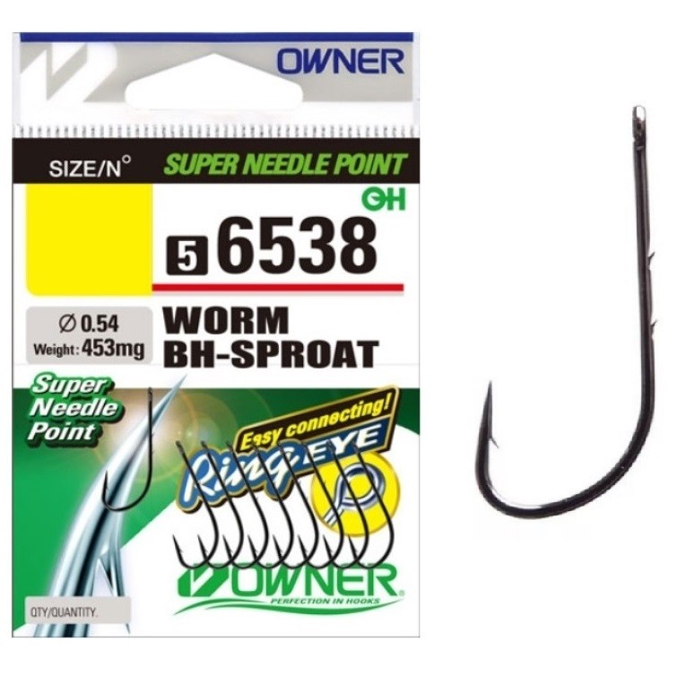 Одинарный крючок OWNER 56538-12, 10шт