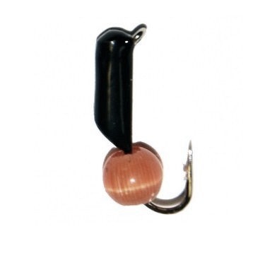 Мормышка TrueWeight "ГвоздеШарик" черный 3 мм, кошачий глаз Оранжевый