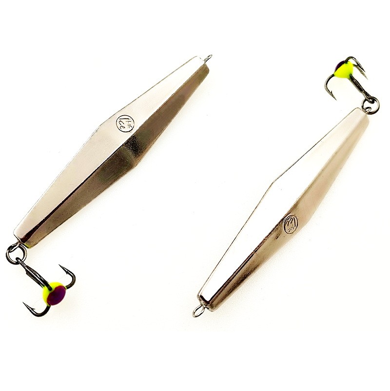 Зимняя блесна MF Ice "Кобона 7" 57 подвес нейзильбер-нейзильбер