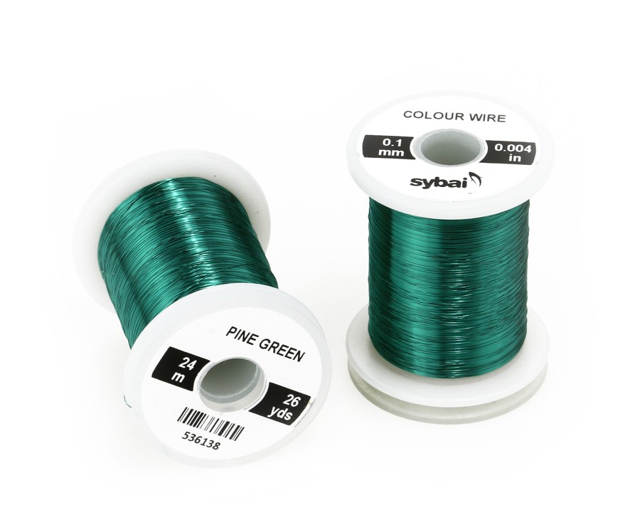 Sybai Проволока Colour Wire, 0.1 mm, Pine Green