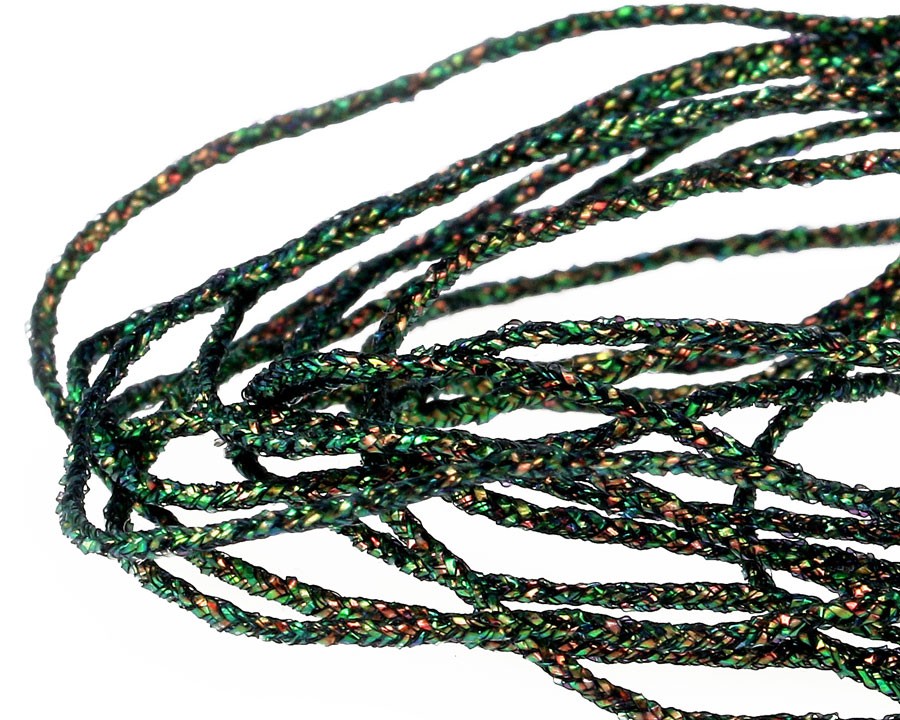 Sybai Плетеный шнур Pearl SolidRib 1мм, Black Peacock