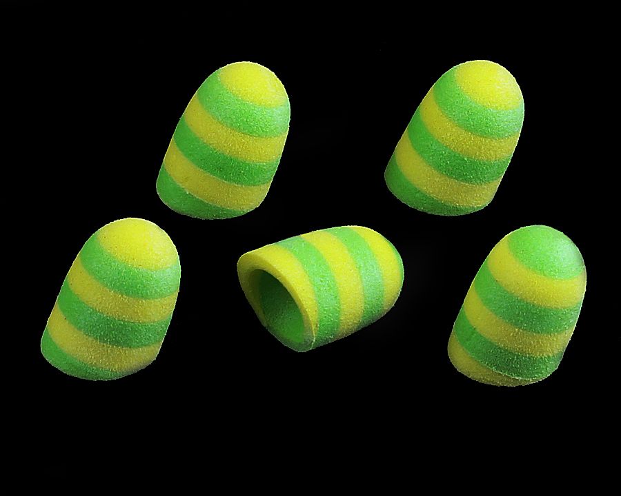 Sybai Головки попперные Foam Popper Short, Yellow/Chartreuse, 12 mm (4шт)