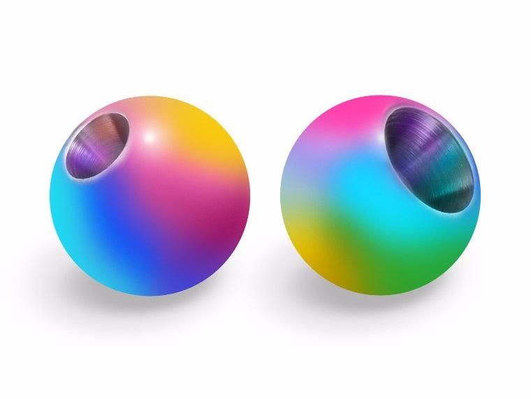 FLY-FISHING Латунные головки Brass Beads 2.3 mm (20 шт.) RAINBOW