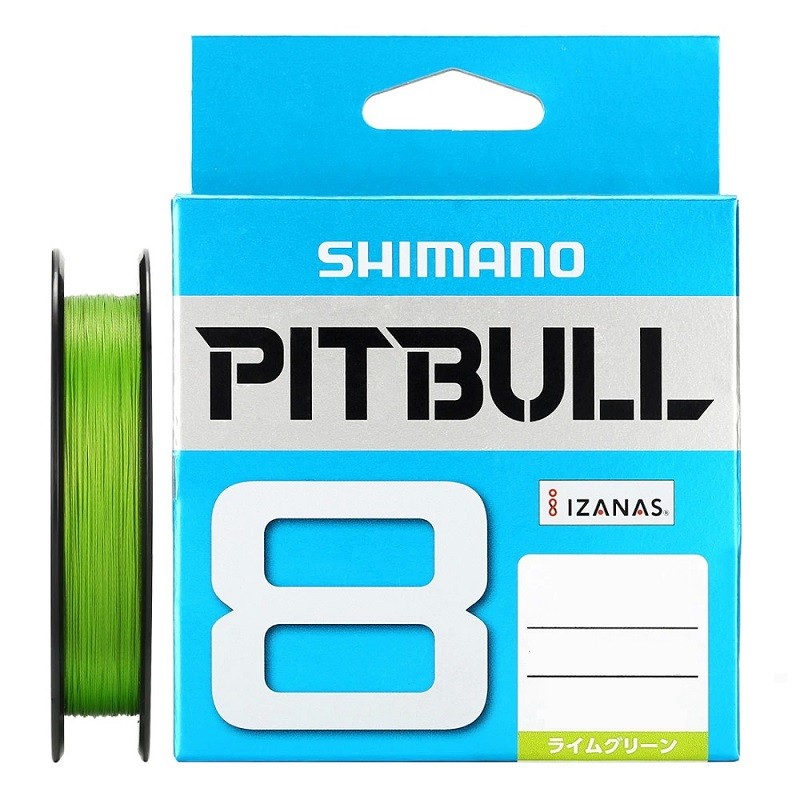 Леска плетеная SHIMANO Pitbull 8 PE 150м Lime Green #1.5, 0,205 мм (14,4 кг)