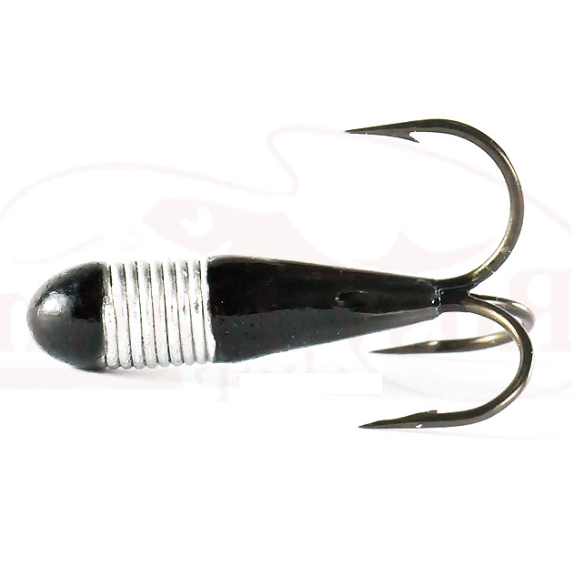 Мормышка свинц. Чёрт в рубашке Серебро №15 с отверстием  1,3 гр