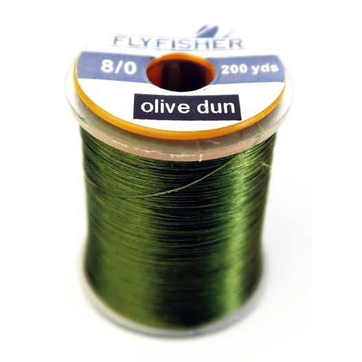 FLYFISHER Монтажная нить 8/0 180м OLIVE DUN