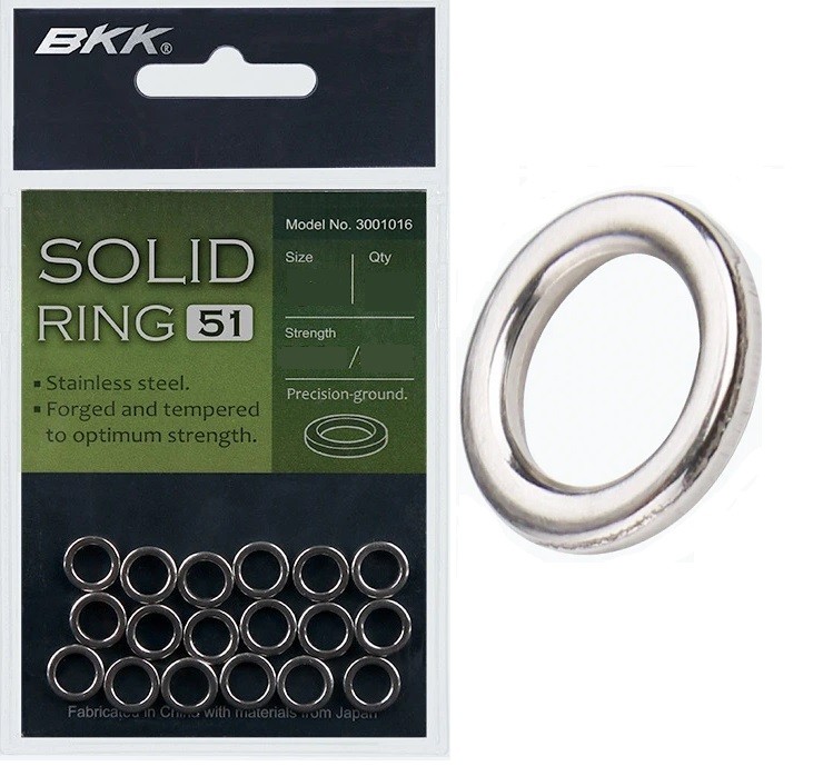 Кольцо цельное для оснасток BKK Solid Ring-51 #3, 45кг (18шт)												