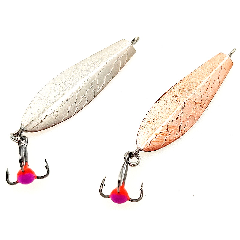 Зимняя блесна MF Ice Yoda "Ведьма3" 40мм 4,4г подвес медь-серебро