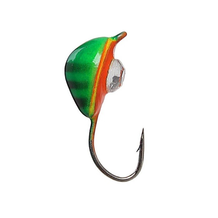 Мормышка W Spider Мидия с ушком краш. 3,0 мм 0,60 гр. 176 c камнем