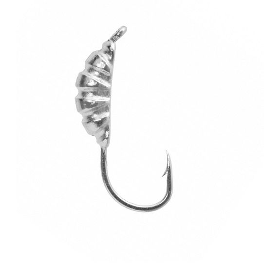 Мормышка W Spider Опарыш с ушком 3,5 мм 0,71 гр. Sil