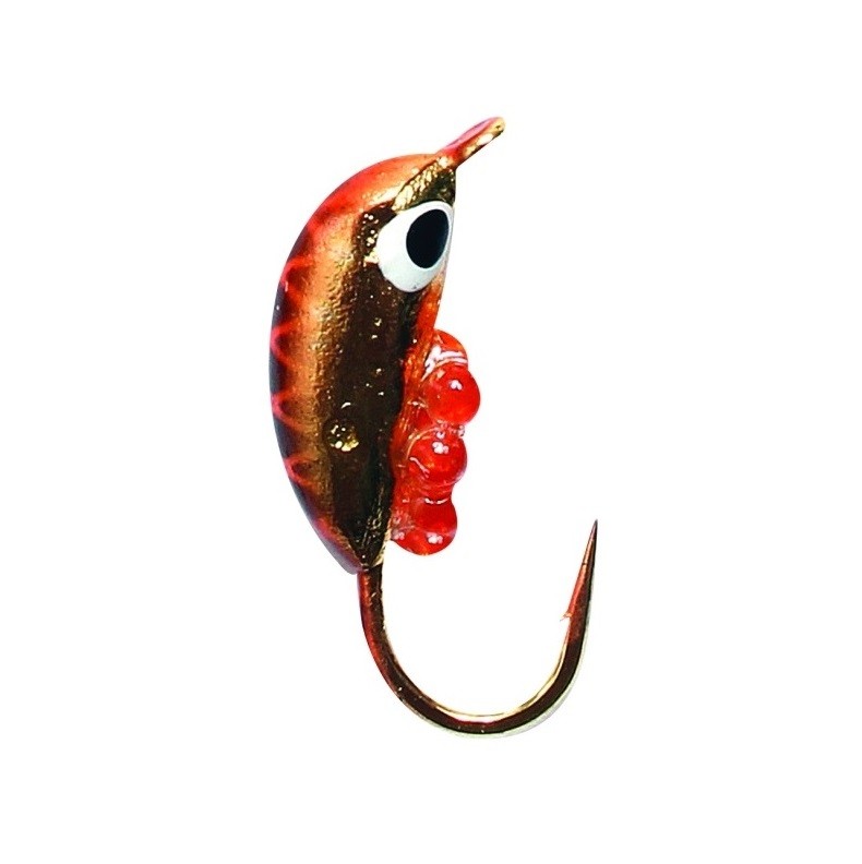 Мормышка W Spider Рижский банан с ушком краш. с икрой 2,5 мм 0,37 гр. 155I 