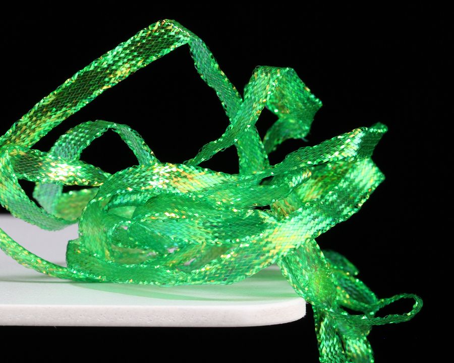 Sybai Материал для тела Pearl Braidback, 4,5mm, Bright Green