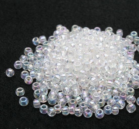 Дикая Речка Бисер калиброванный medium, 161 Crystal Pearl, 3гр.
