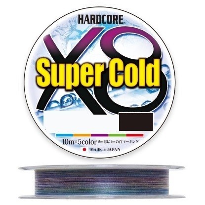 Шнур Duel PE Hardcore Super Cold X8 300м 5Color #2.0 (0.24мм) 16,0 кг