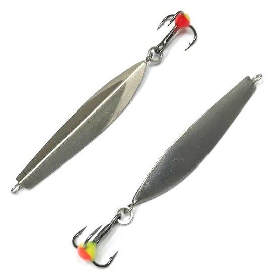 Зимняя блесна MF Ice Маралистик120 37мм подвес нейзильбер