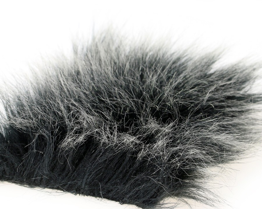 Sybai Волокна синтетические Craft Fur Medium, Black Fox, 100x140 mm