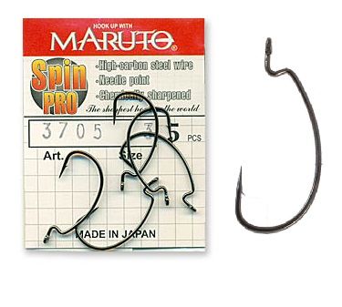 Крючки Maruto 3705 BN №  2 Spin Pro (5 шт.) офсетный
