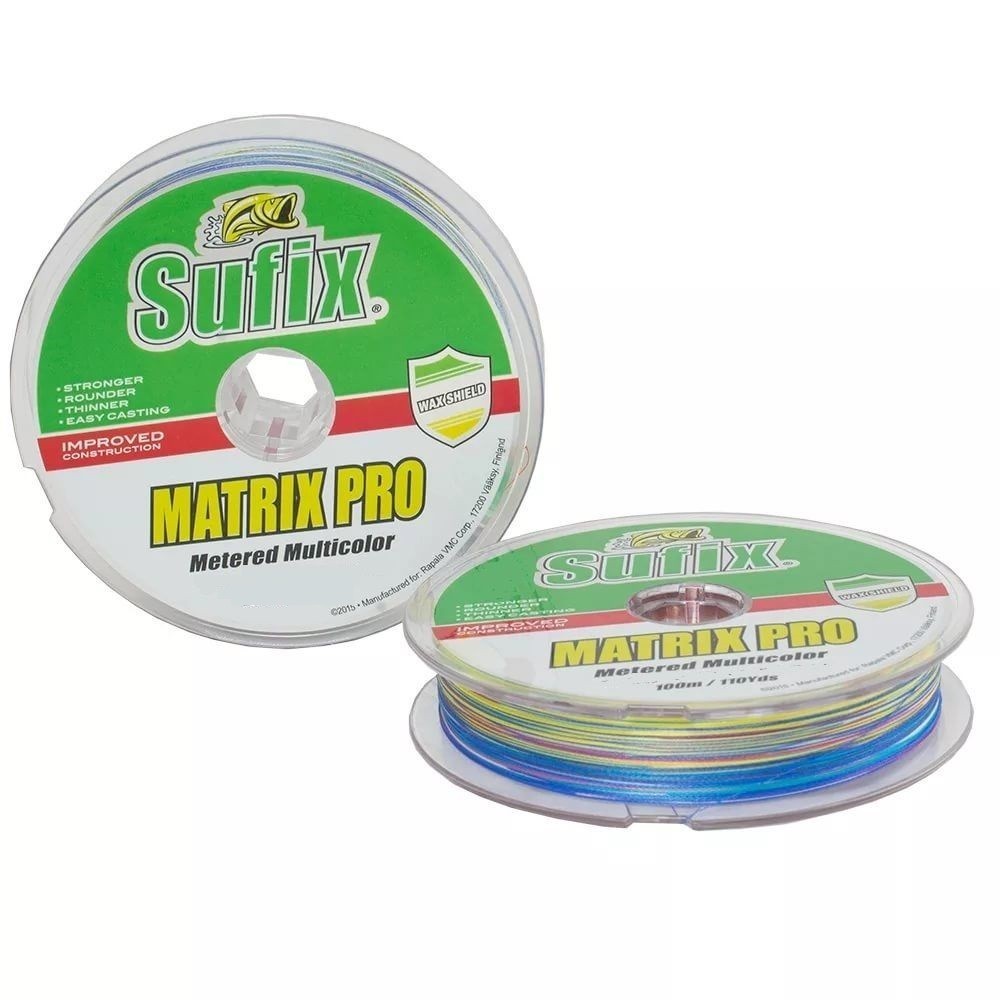 Леска Sufix Matrix Pro x6 Multi Color 100м 0.15мм