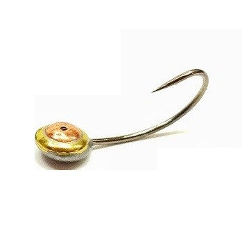 Мормышка паяная Харюзовый глаз, d5, кр. 14, латунь/медь