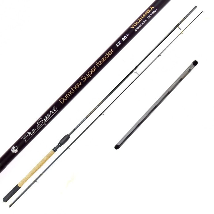 Удилище фидер "Volzhanka Pro Sport Dumchev Super feeder" 12ft 60+ 3.6м (2 секции+3) тест 60+гр 