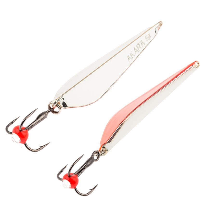 Блесна зим. Akara Tournament Ice Maropedka 35мм, 4гр, Sil/Cu