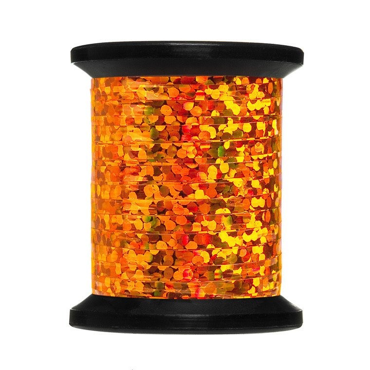 UNI Плоский люрекс UNI-Mylar #12 Holographic Orange 3/64”