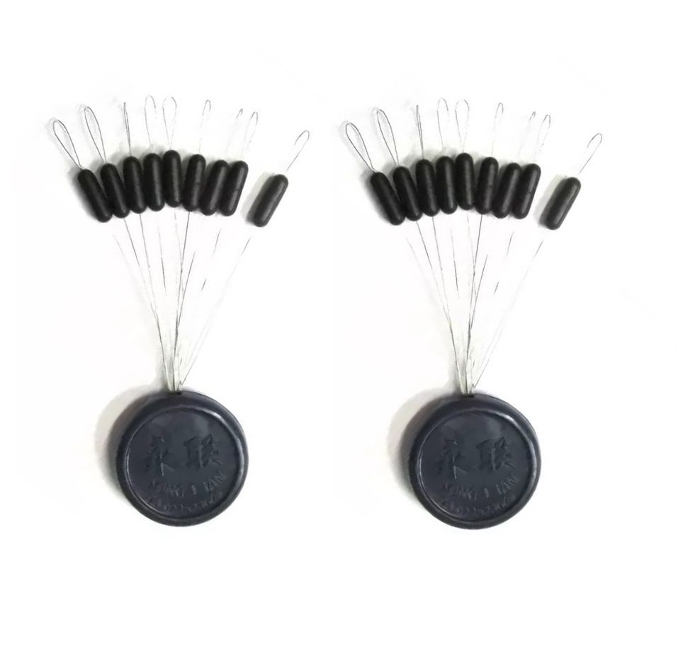 6011 S+L Силиконовый стопор Цилиндр (2 х 9шт.) Kosadaka