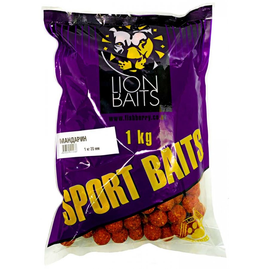 LION BAITS Бойлы 20 мм SPORT МАНДАРИН 1кг